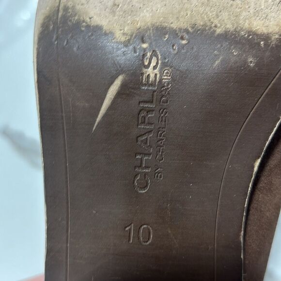 Charles By Charles David | Yasmin Mid Heel Women’s Brown Leather Ankle Boots - Picture 12 of 12